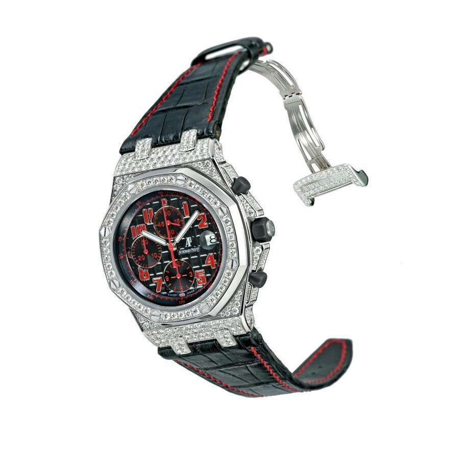 royal oak offshore black dial automatic mens chronograph watch