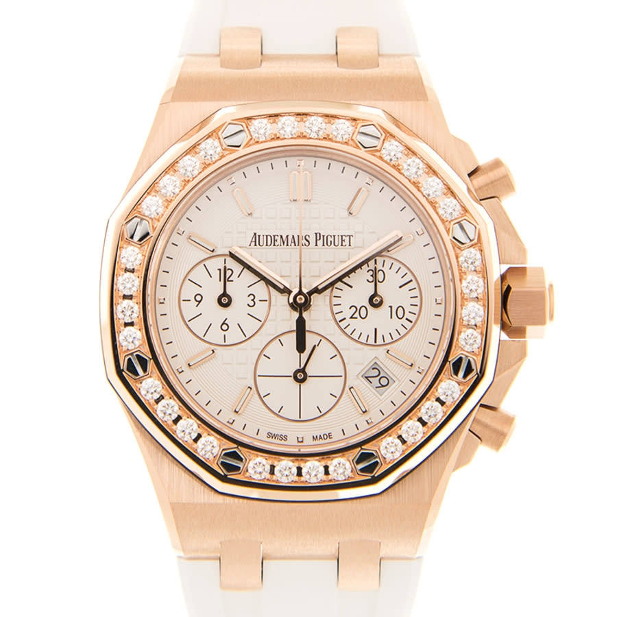 Audemars Piguet Royal Oak Offshore Silver Dial Automatic Ladies Chronograph Watch 26231OR.ZZ.D010CA.01