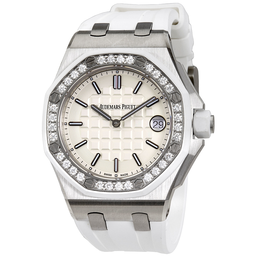 Audemars Piguet Royal Oak Offshore Silvered Dial Ladies Watch 67540SKZZA010CA01