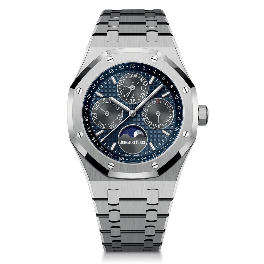 Audemars Piguet Royal Oak Perpetual Automatic Blue Dial Men's Watch 26574TI.OO.1220TI.01