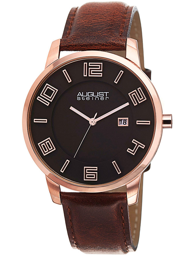 August Steiner Black Men's Watch AS8108RG