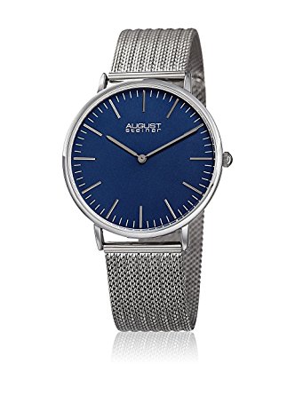August Steiner Blue Dial Men's Mesh Watch AS8219SSBU