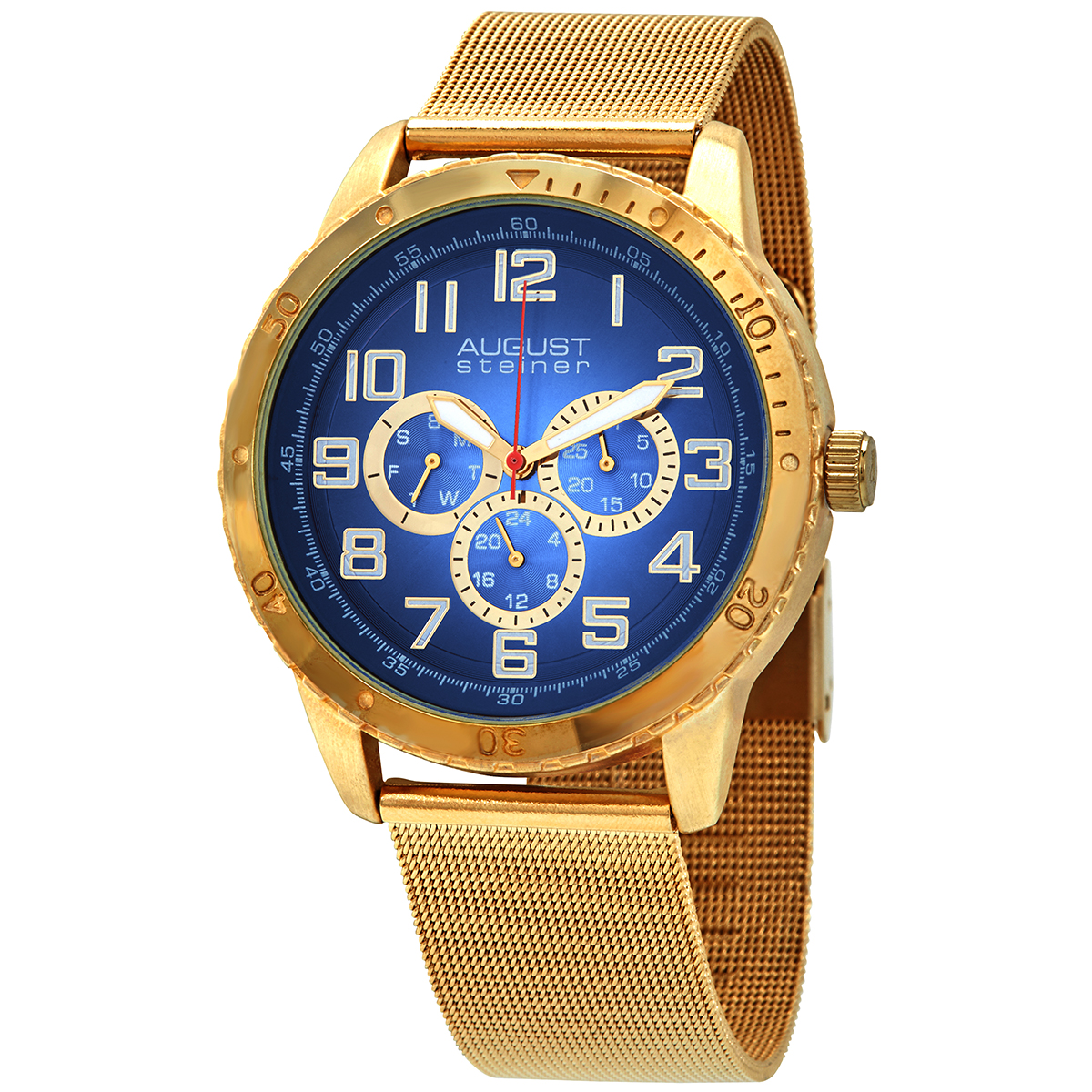August Steiner Blue Dial Men's Watch AS8115YG