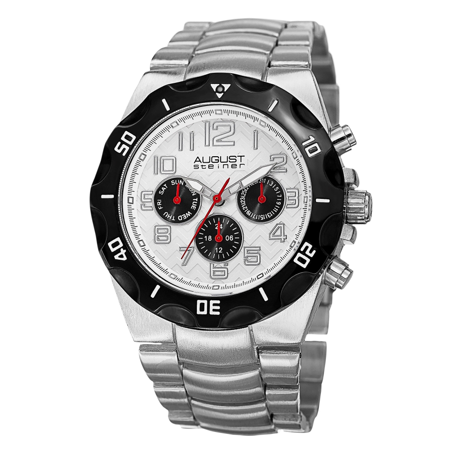 August Steiner Quartz Silver Dial Men's Watch AS8161SS