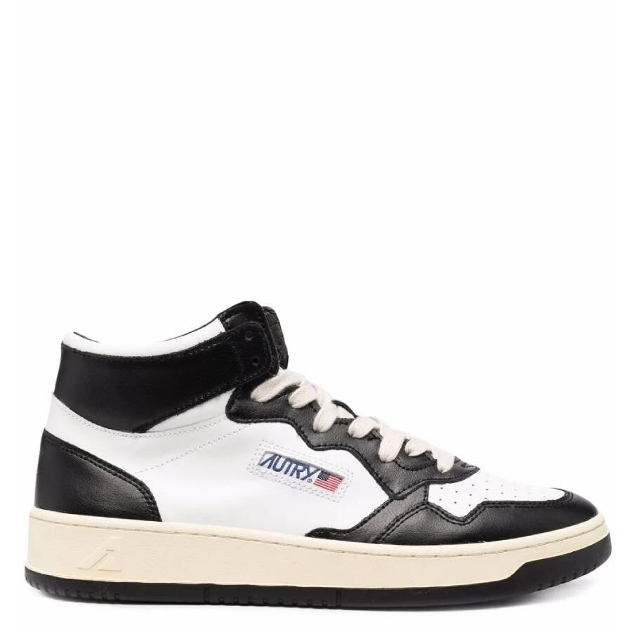 Autry Medalist Colour-block High-top Sneakers In Black