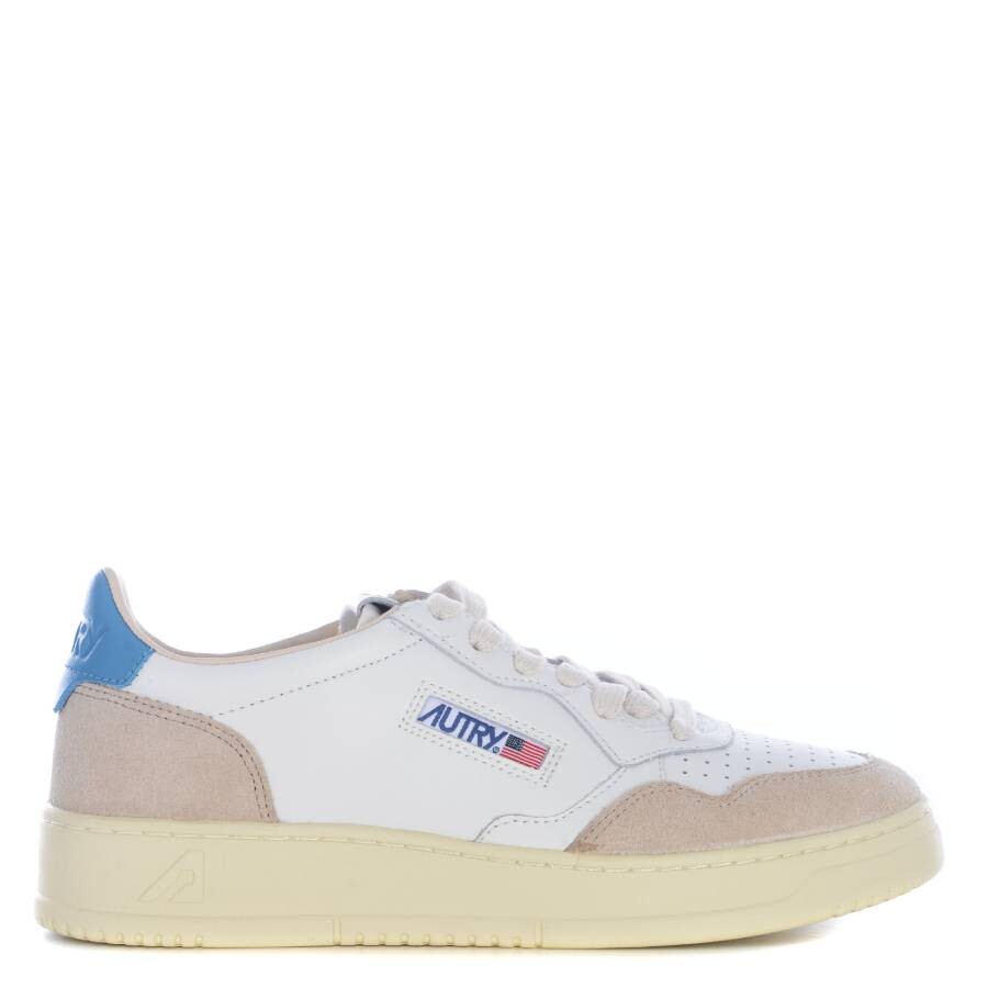 Autry Men's Blue Medalist Low-Top Sneaker, Brand Size 41