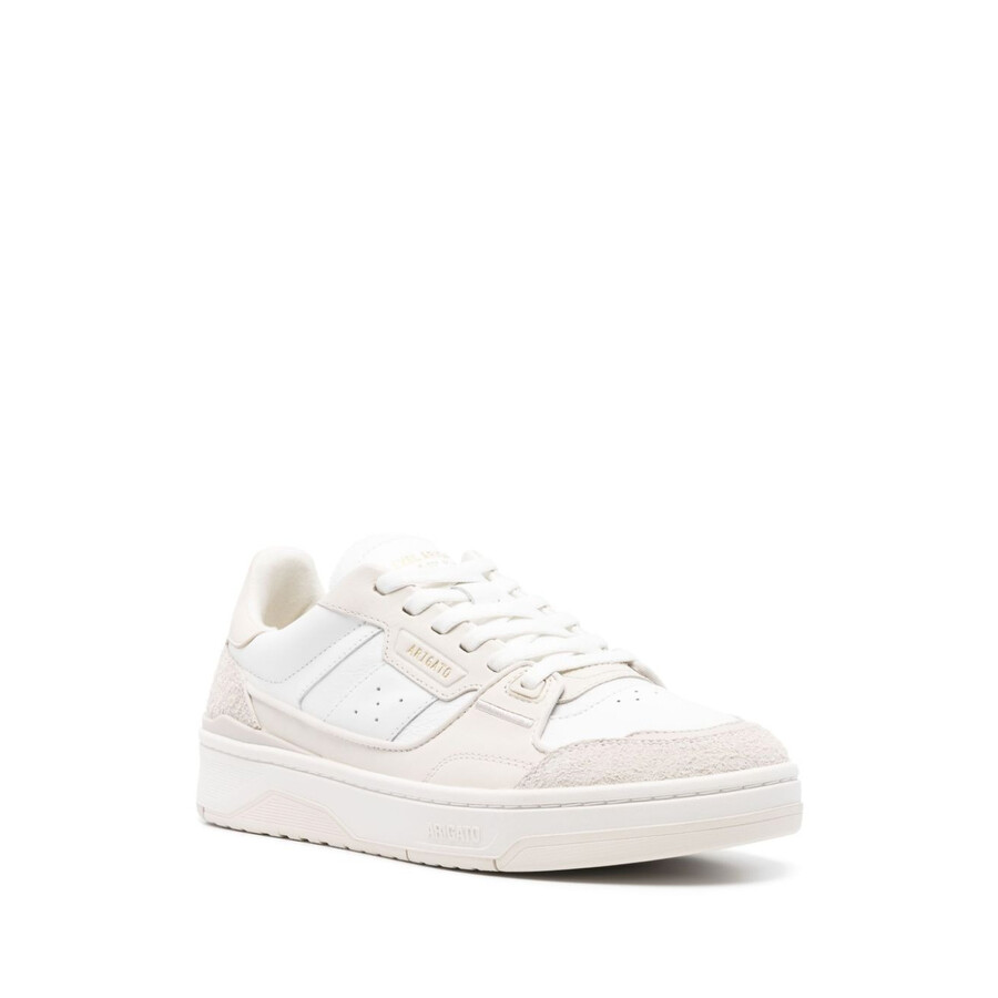 Axel Arigato Chunky Sole Sneakers With Smooth And Textured Upper In White/beige