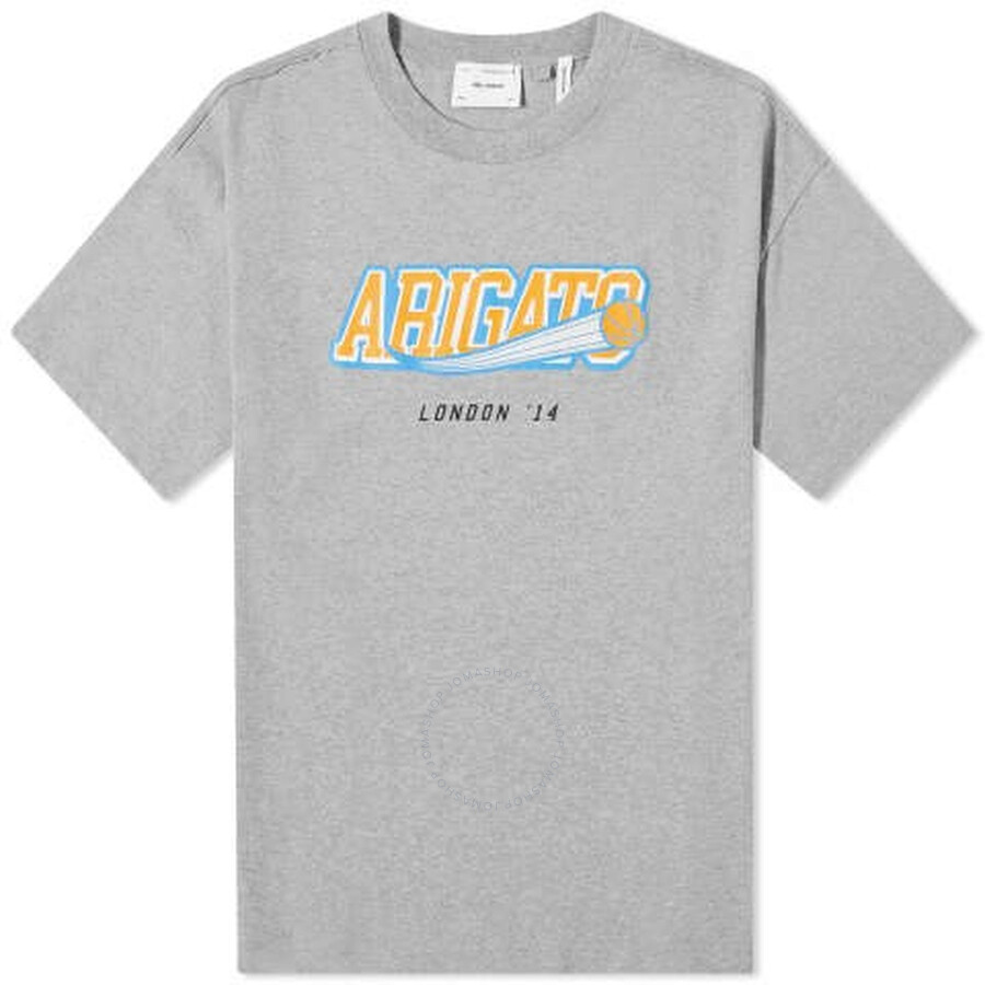 Axel Arigato Score Basket-ball-themed Logo Print T-shirt In Grey