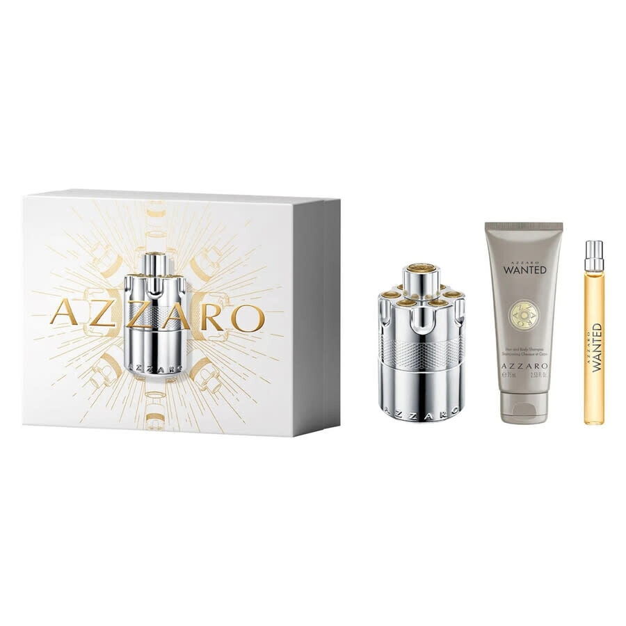 Azzaro Men's Wanted Eau De Parfum Gift Set Fragrances 3614274163575