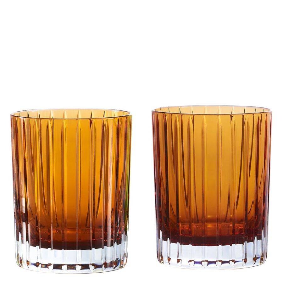 Baccarat Crystal Harmonie Colors Of Joy Tumbler - Set Of 2 In Brown