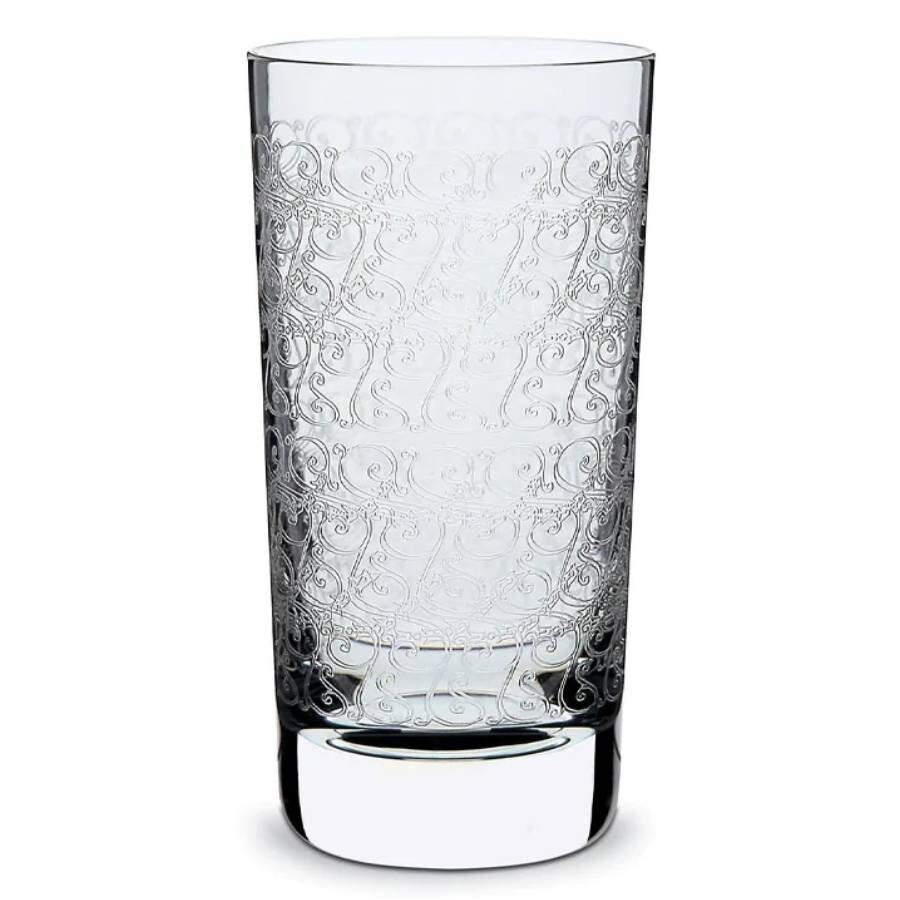 Baccarat Crystal Rohan Highball Glass In Transparent