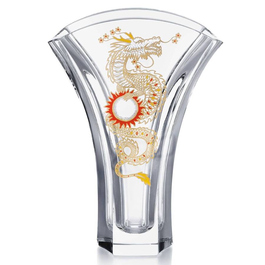 Baccarat Ginkgo Solar Dragon Vase 2815700 - Crystals & Figurines
