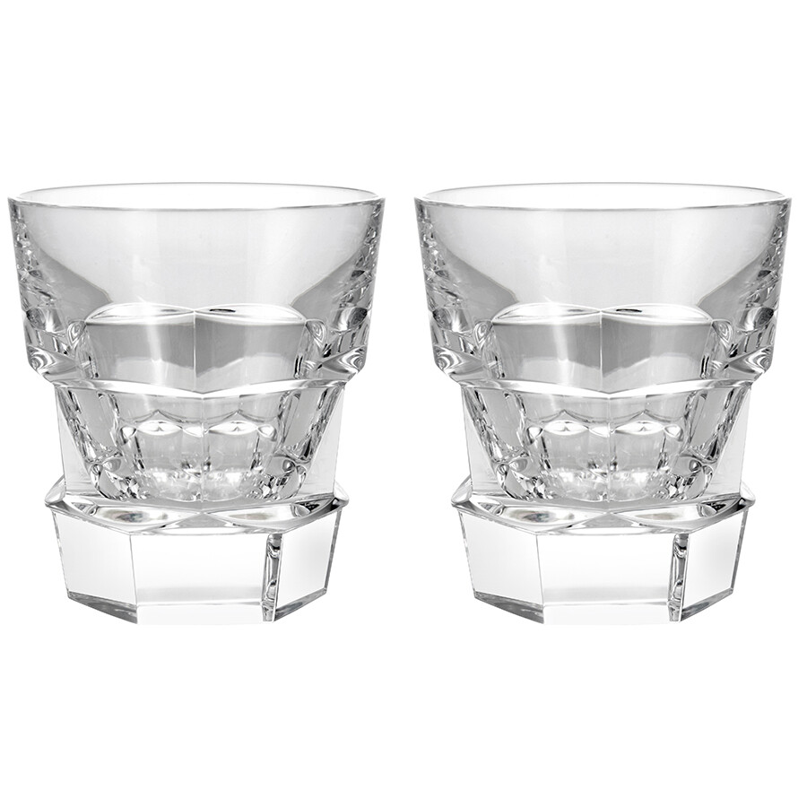 Baccarat Harcourt Abysse Set Of 2 Tumblers 2810593 In Blue