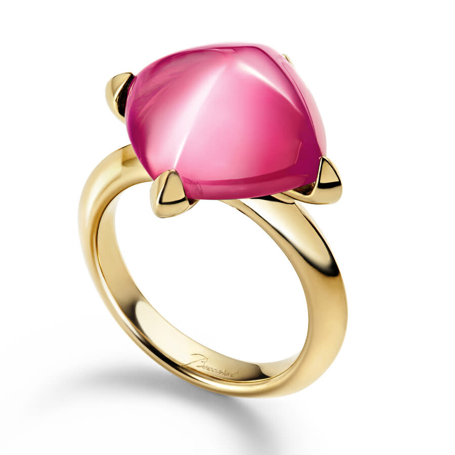 Baccarat Medicis Vermeil Crystal Ring 2612755 In Gold-tone