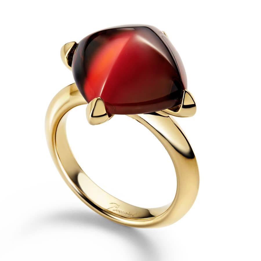 Baccarat Medicis Vermeil Crystal Ring 2612765 In Gold-tone