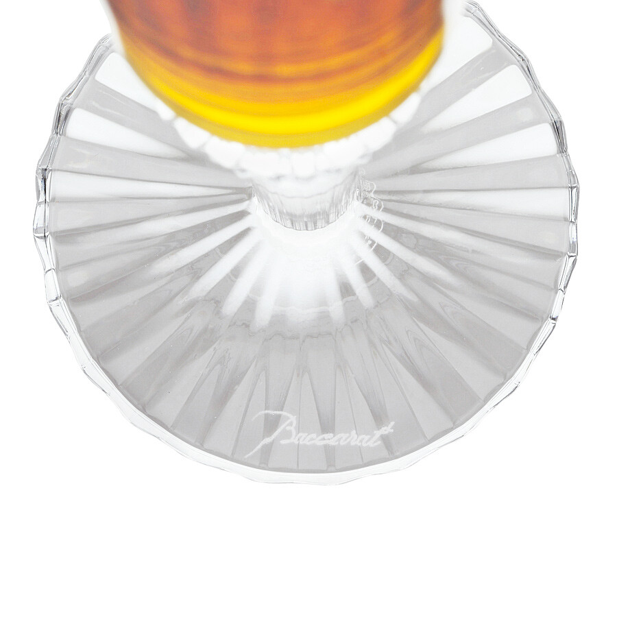 Baccarat Mille Nuits Topaz Flute Amber 2811584 - Set Of 2 In Yellow