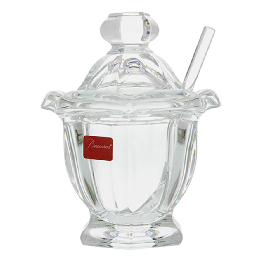 Baccarat Missouri Mustard Jar With Spoon BC1837180 Baccarat