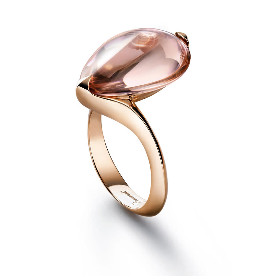 Baccarat Women's Fleurs De Psydelic Vermeil Pink Mirror Crystal Ring 2806958 In Gold-tone