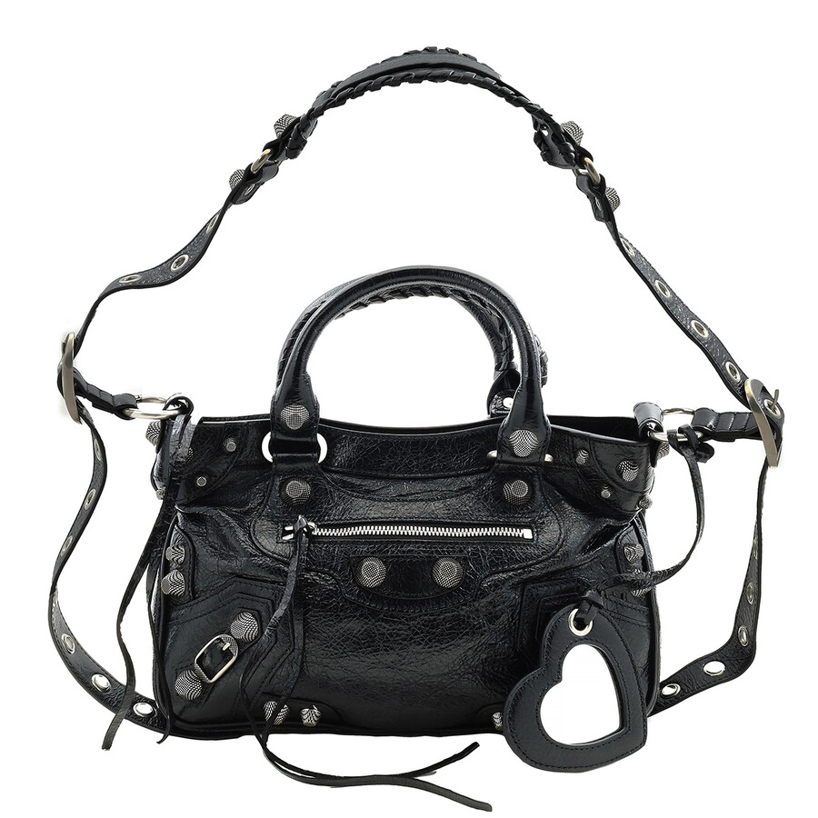 BALENCIAGA|TOTEBAGS (751521 1VG9Y 9104) Balenciaga Black Leather Le Cagole Tote Bag 751521 1VG9Y