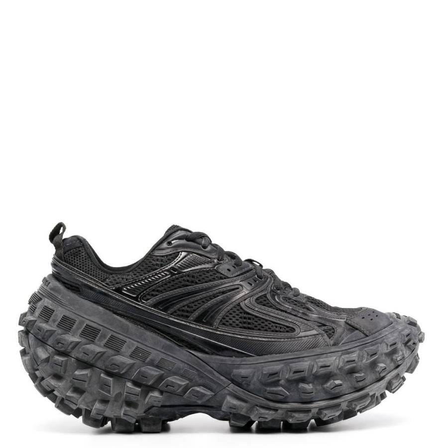 Balenciaga Black Mesh And Nylon Bouncer Sneakers, Brand Size 41