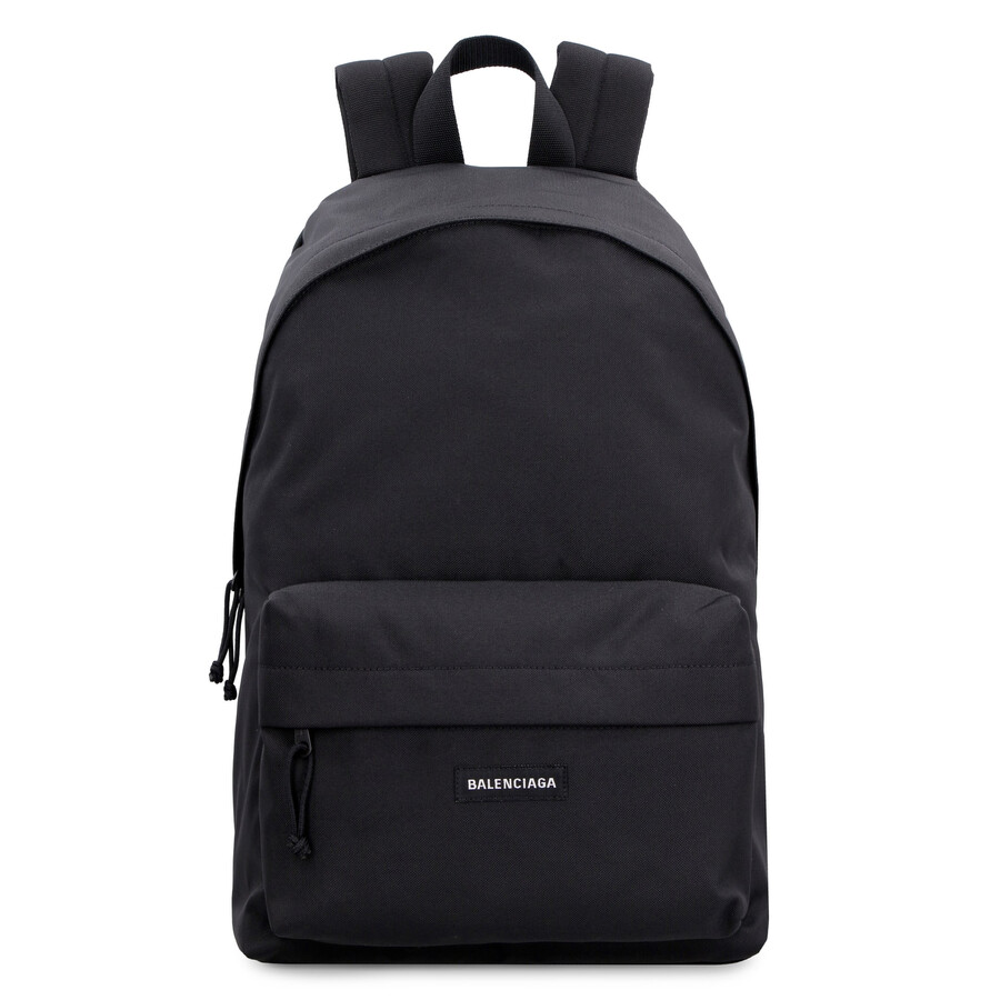 Balenciaga Explorer Backpack In Nylon With Applied Logo In Black