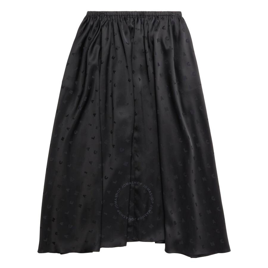 Balenciaga Viscose Skirt In Black
