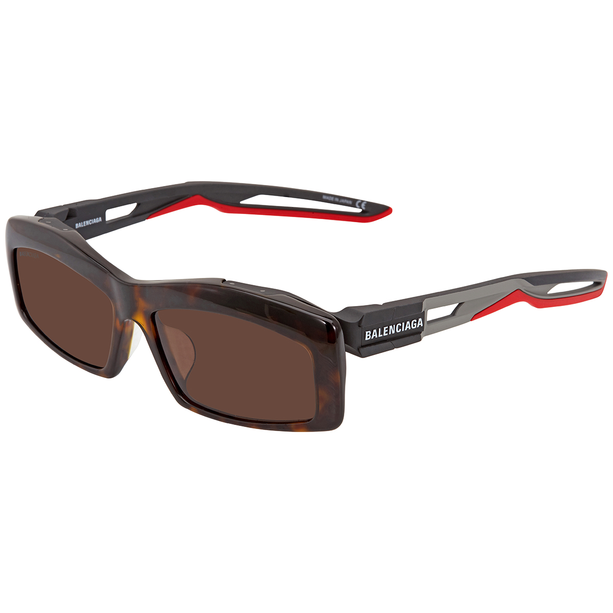 Balenciaga Brown Rectangular Unisex Sunglasses BB0026SA 003  display picture 2