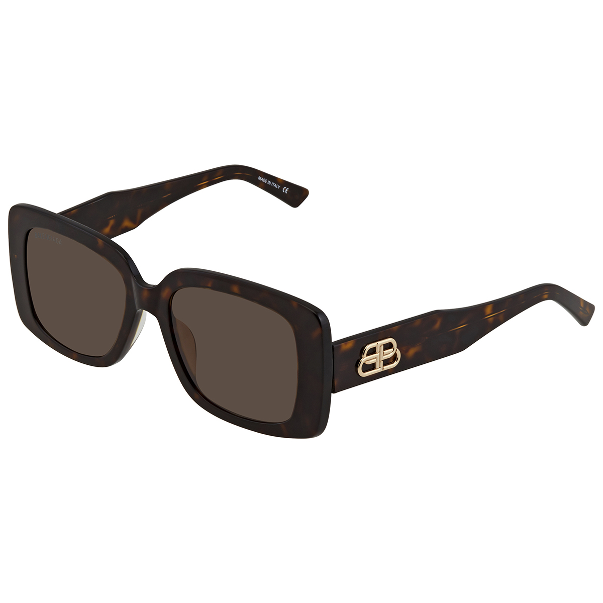 Balenciaga Brown Square Ladies Sunglasses BB0048S 002 52 889652246697