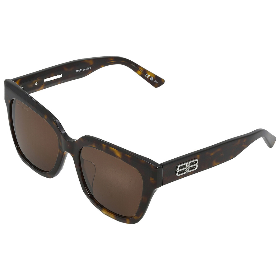 Balenciaga Brown Square Ladies Sunglasses Bb0237sa 002 55 In Brown