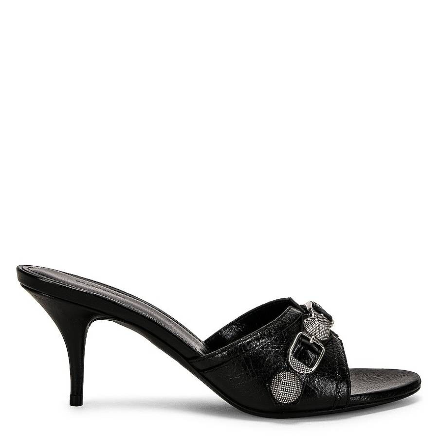 BALENCIAGA｜SANDALS (694347 WAD4E 1081) Balenciaga Cagole 70 Leather Sandals, Brand Size 37 ( US