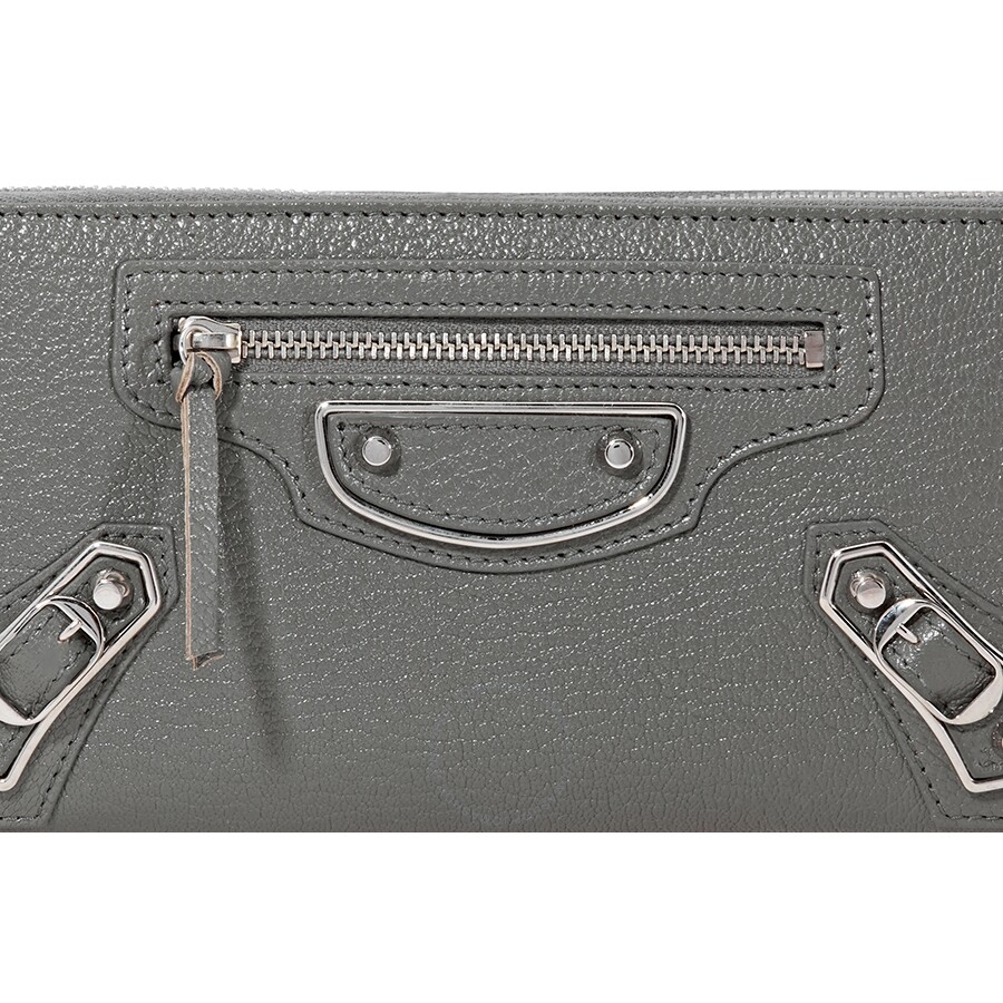 balenciaga metallic wallet