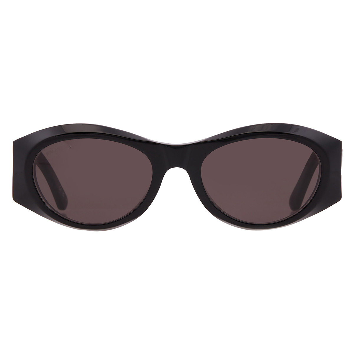 Balenciaga Grey Oval Ladies Sunglasses BB0396SK 001 55 