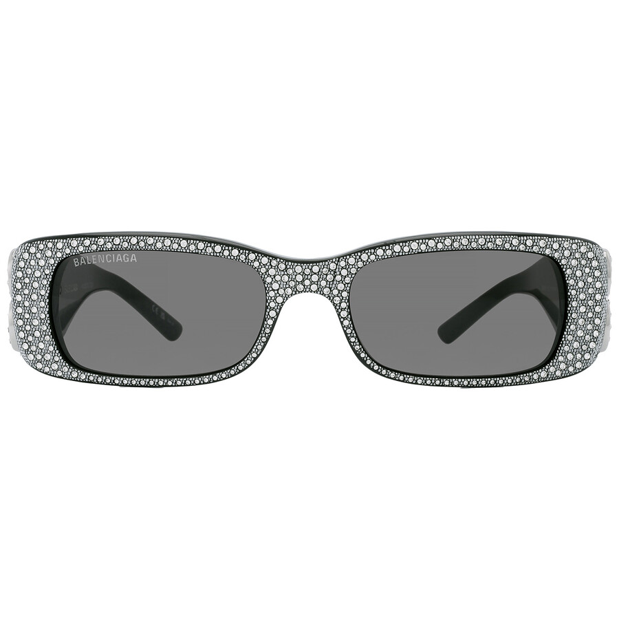 Balenciaga Grey Rectangular Ladies Sunglasses BB0096S 013 51