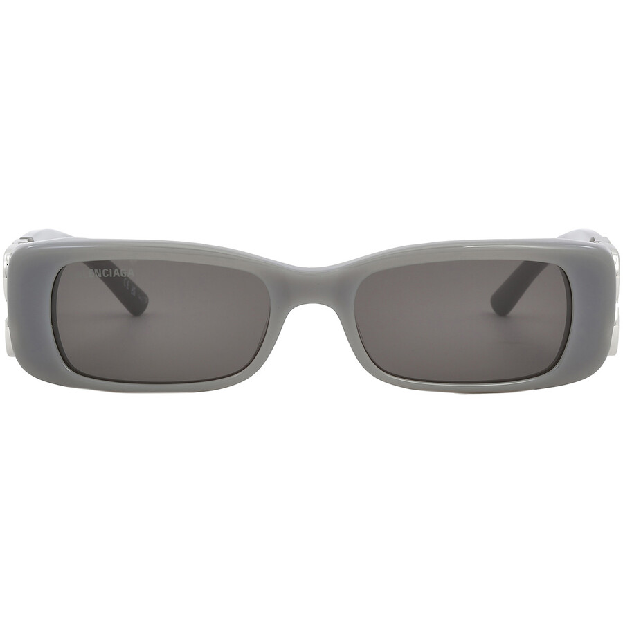 Balenciaga Grey Rectangular Ladies Sunglasses Bb0096s 014 51 In Grey