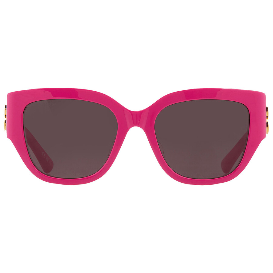 BALENCIAGA BALENCIAGA GREY SQUARE LADIES SUNGLASSES BB0323SK 005 55