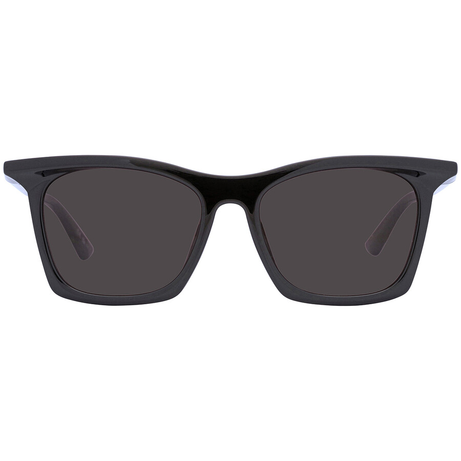 Balenciaga Grey Square Unisex Sunglasses Bb0099sa 001 54 In Black