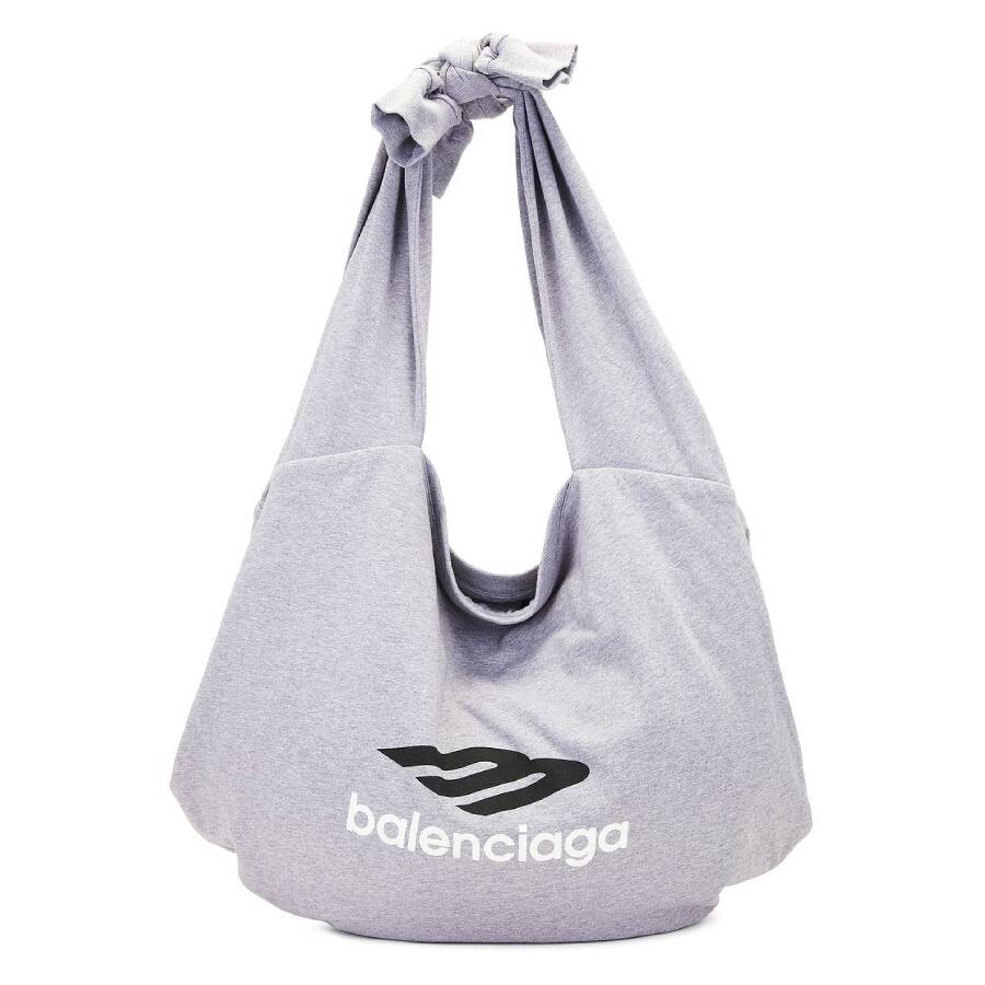 Balenciaga Heather Grey New Jersey Hobo Bag 792480 2AA6R 1424