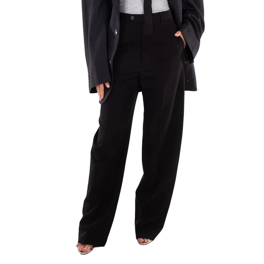 BALENCIAGA ハキテイラトハンツ 773342TNT39 1000 Balenciaga Ladies Baggy Tailored Trousers, Brand Size 34 (US