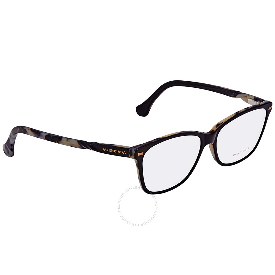 Balenciaga Ladies Black Cateye Eyeglasses BA5007554 664689608393