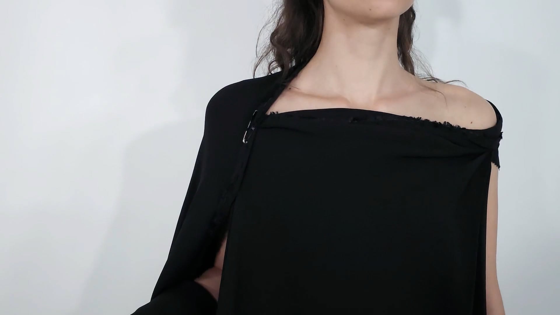 dresses with asymmetrical neckline Asymmetrical Neckline Draped Dress main image 1