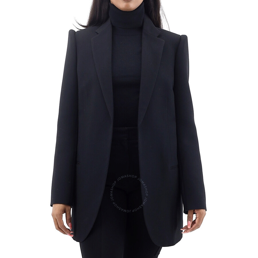 Shop Balenciaga Ladies Black Suspended Shoulder Jacket