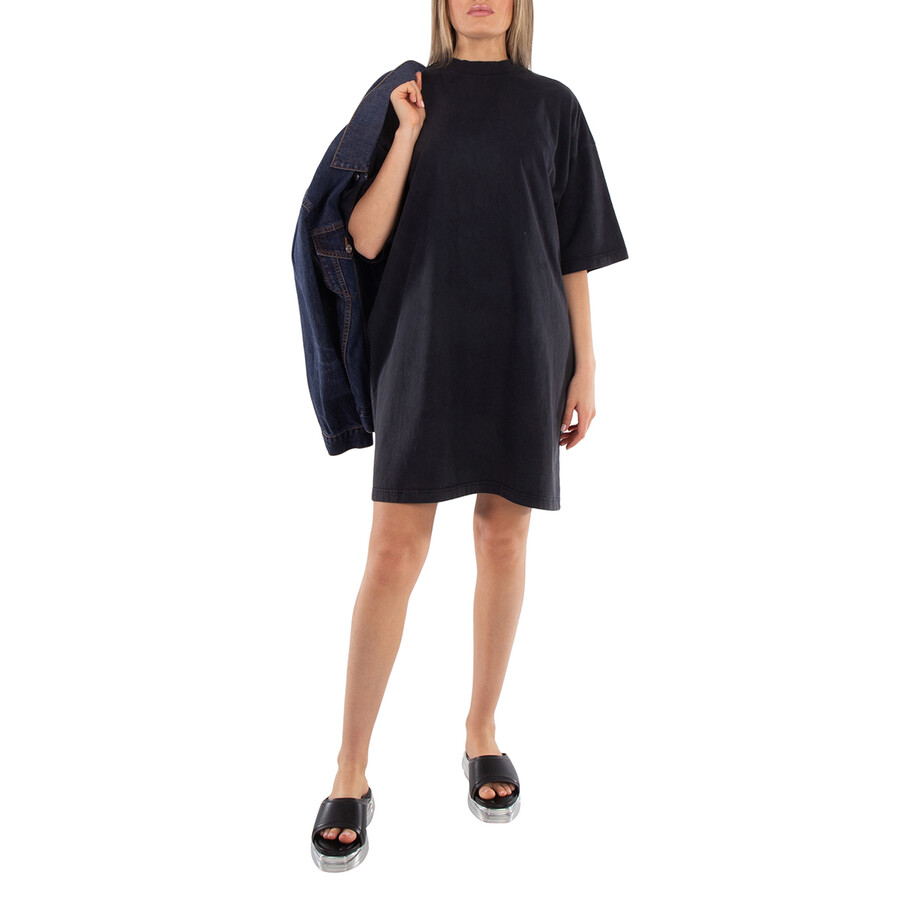 Ladies Logo-Print Cotton T-Shirt Dress