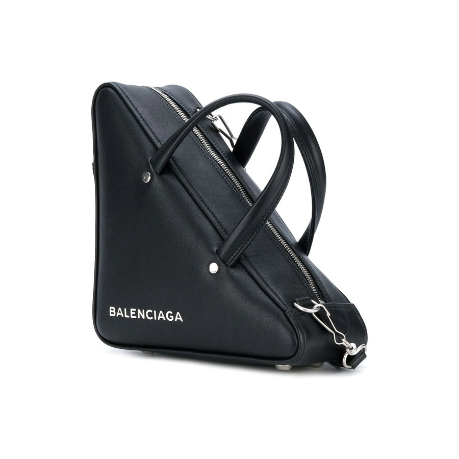 balenciaga blue triangle bag