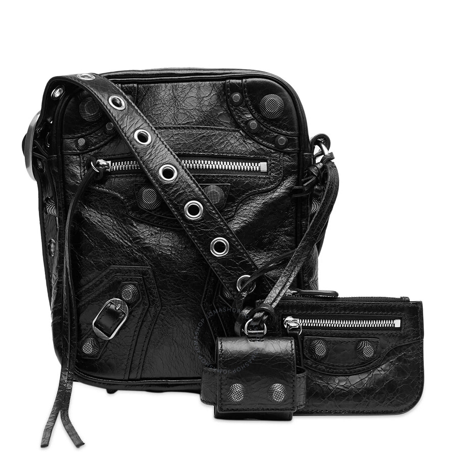 BALENCIAGA｜CROSSBAGS (719065 210KR 1000) Balenciaga Le Cagole Men Crossbody Bag In Black 719065 210KR