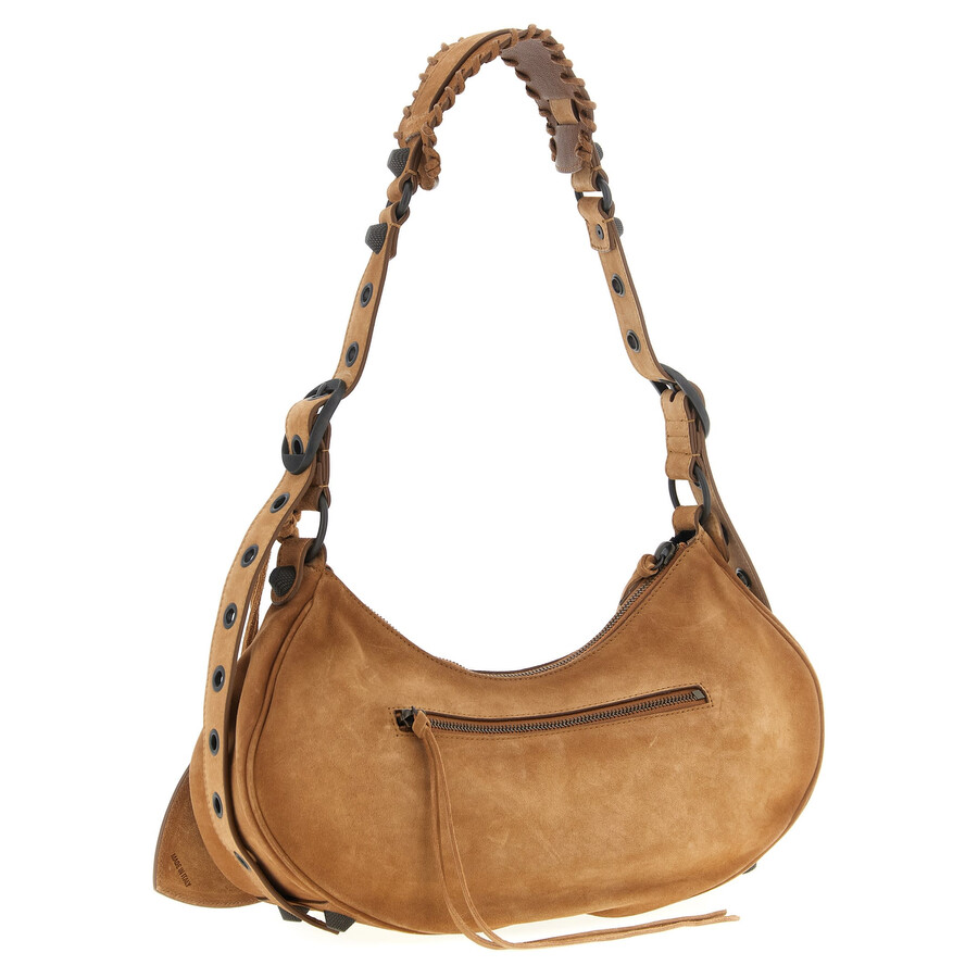 Balenciaga Shoulder Bag With Adjustable Strap And Studs In Brown