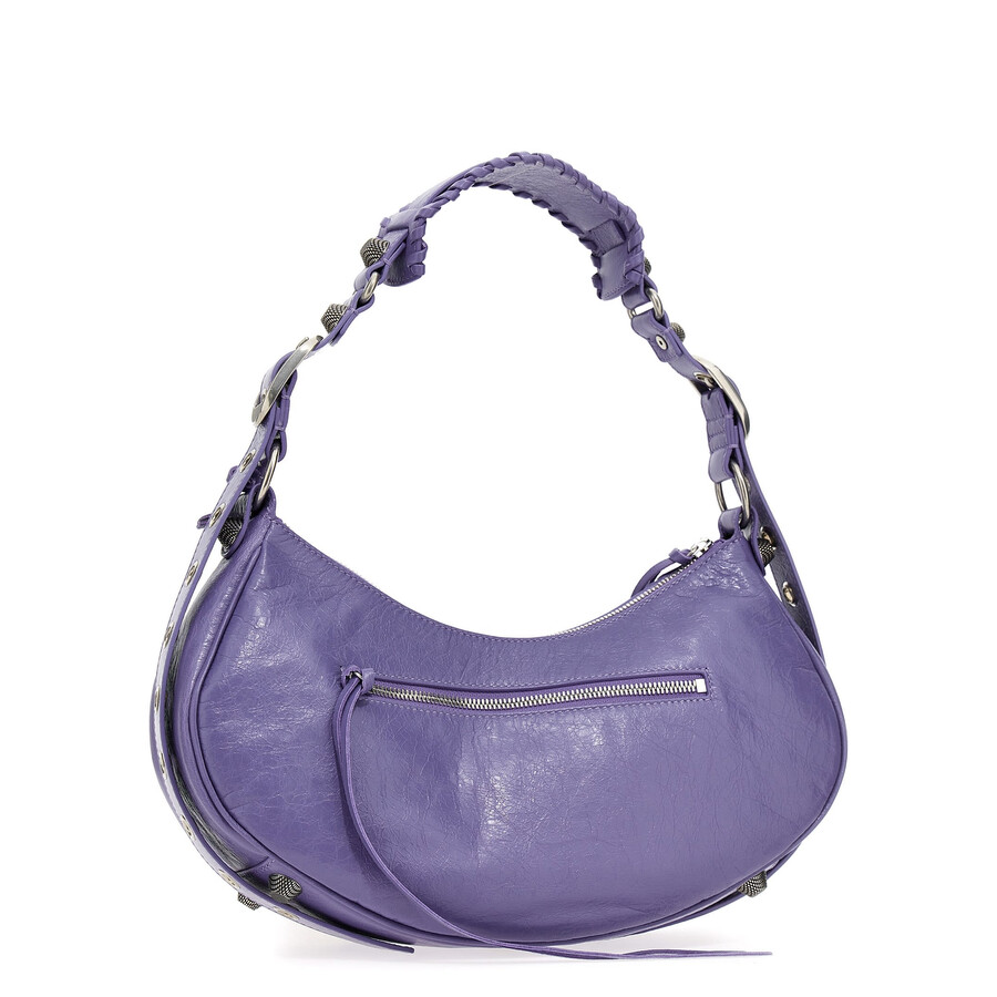 Balenciaga Light Purple Leather Le Cagole S Shoulder Bag In Purple