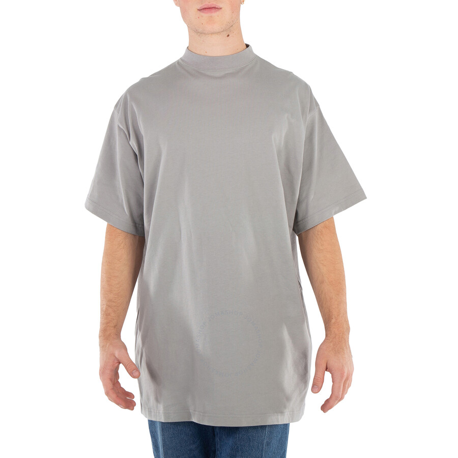 Tシャツ・カットソー *BALENCIAGA* Oversized short sleeve t-shirt heather gray yel Balenciaga Skater T Shirt Oversized - 1300 Heather Grey