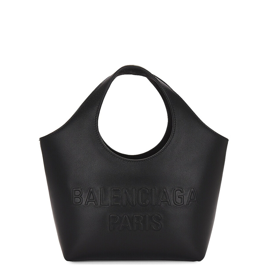 Balenciaga Mary-kate Xs Leather Tote In Black