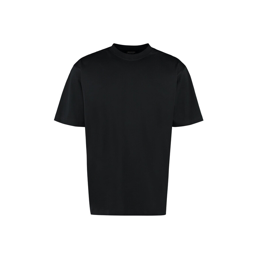 Balenciaga Men's Black / White Care Label T-Shirt, Size
