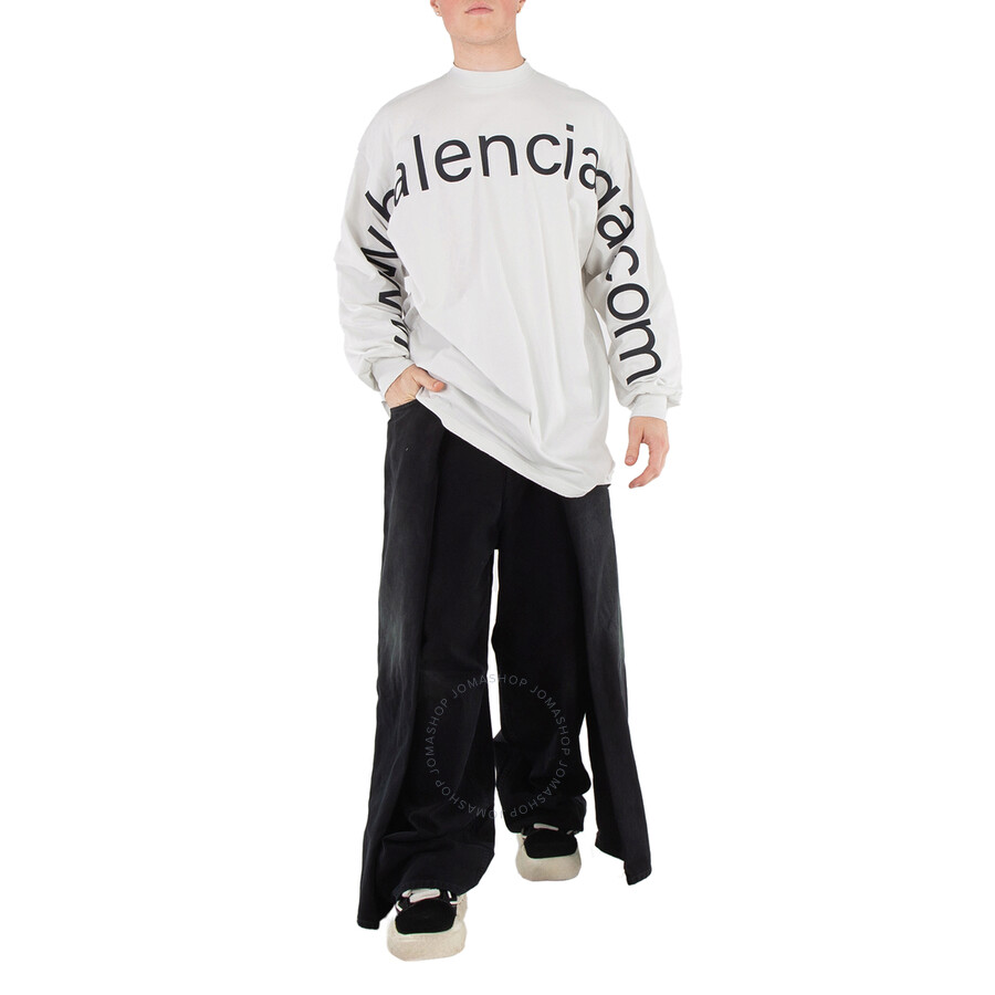セール!!BALENCIAGA★739027 Balenciaga Offshore Long Sleeve T-shirt Oversized 'Black